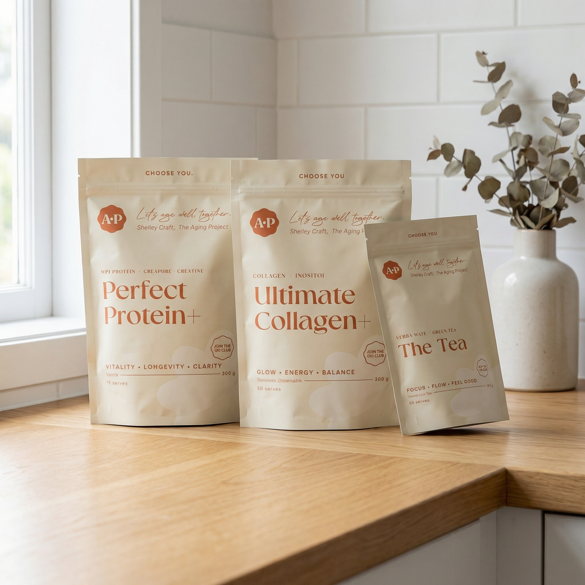 The Aging Project Starter Kit (Ultimate Collagen+ + Perfect Protein+ + The Tea)