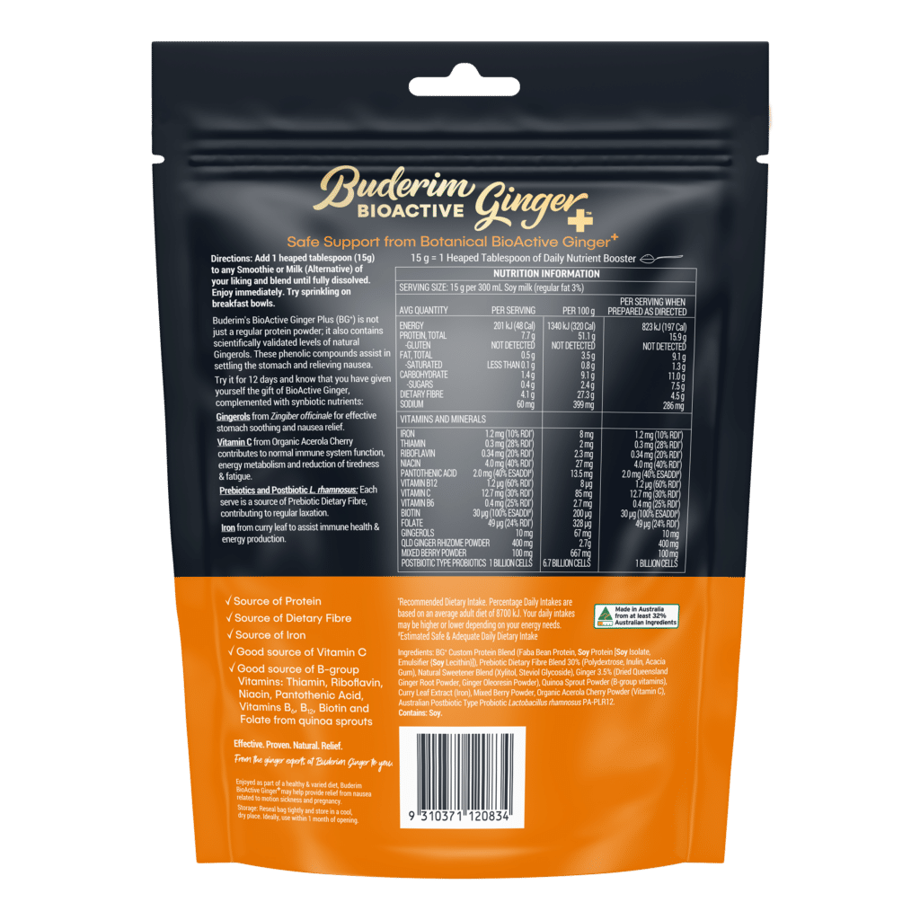 Buderim BioActive Ginger+ Daily Nutrient Booster 180g