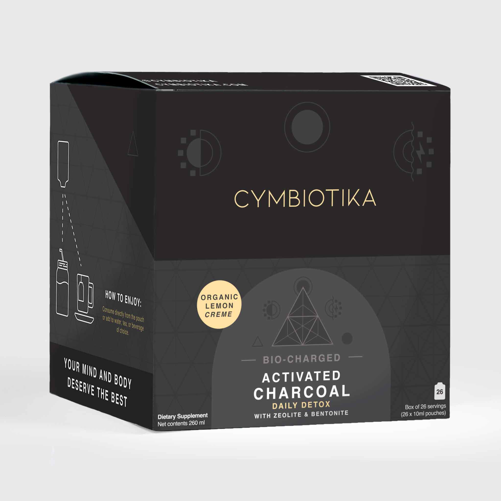 Cymbiotika Activated Charcoal Detoxification + Longevity