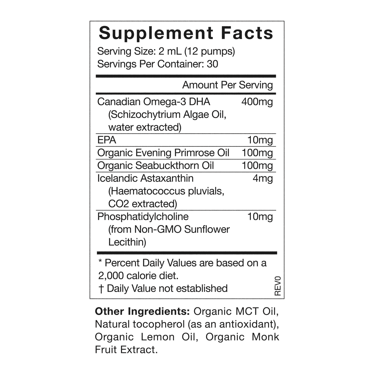 The Omega (DHA + EPA)