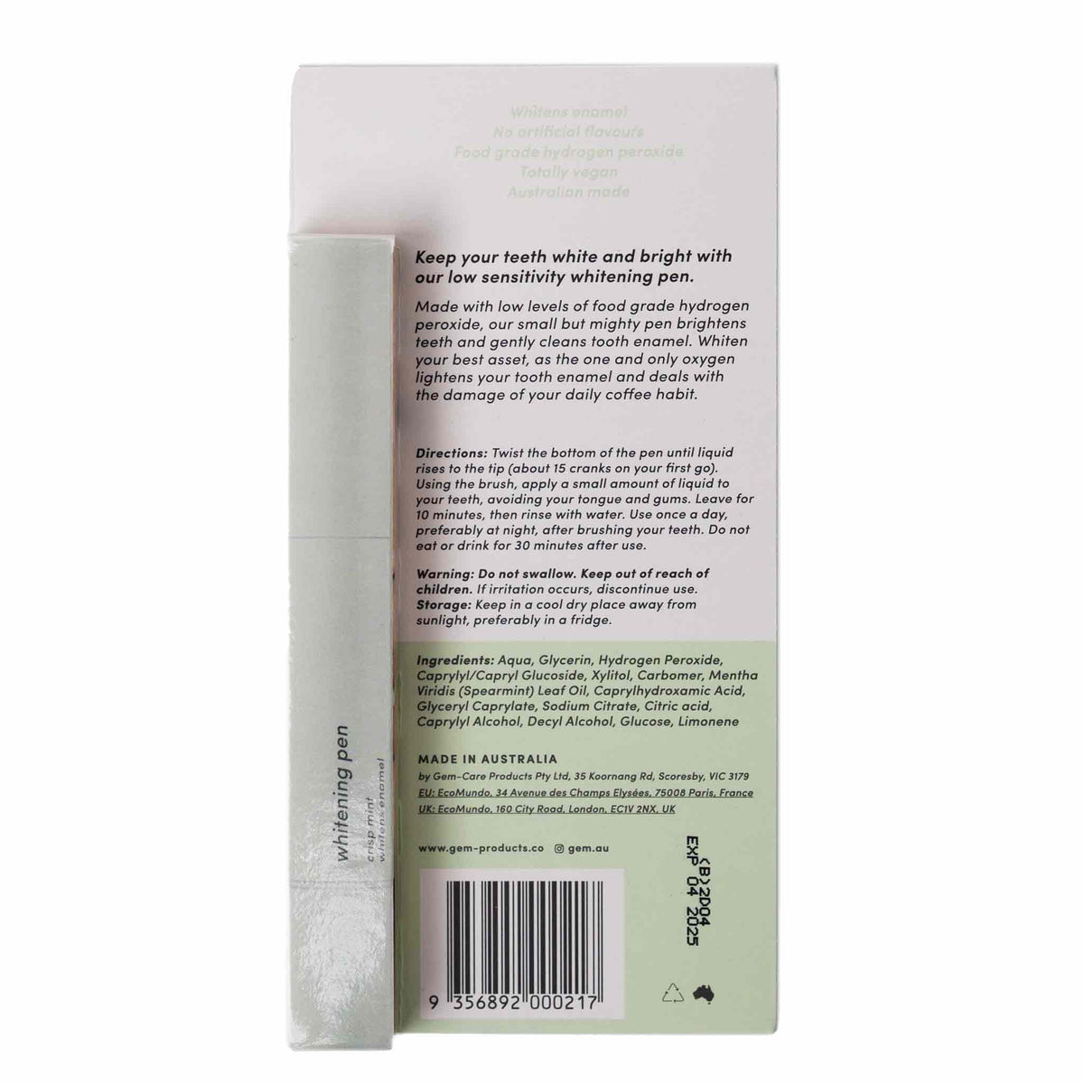 Crisp Mint Whitening Pen