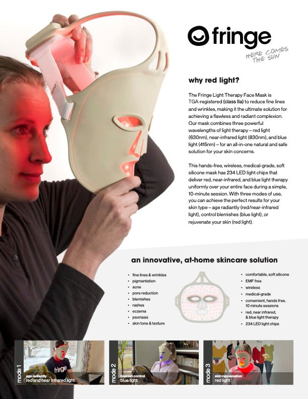 Red Light Therapy Face Mask