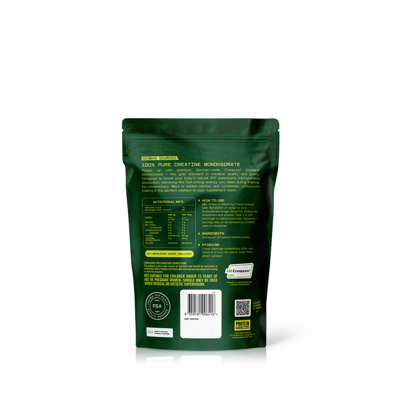 German Sourced Creatine - Pure