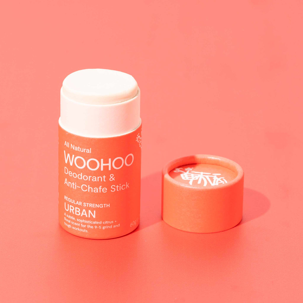 Woohoo Natural Deodorant & Anti-Chafe Stick (Urban) 60g