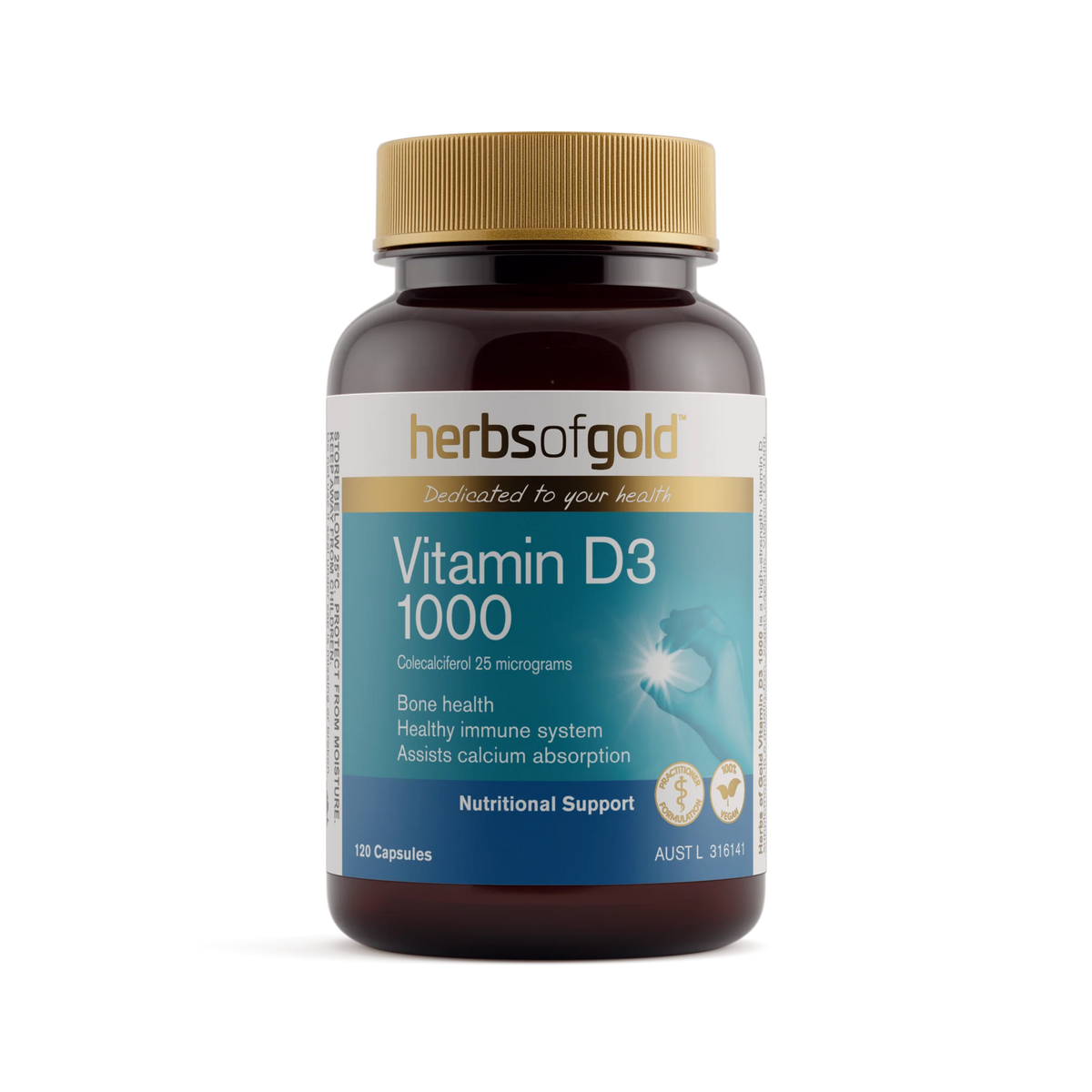 Herbs of Gold Vitamin D3 1000