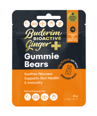 Buderim BioActive Ginger+ Gummie Bears
