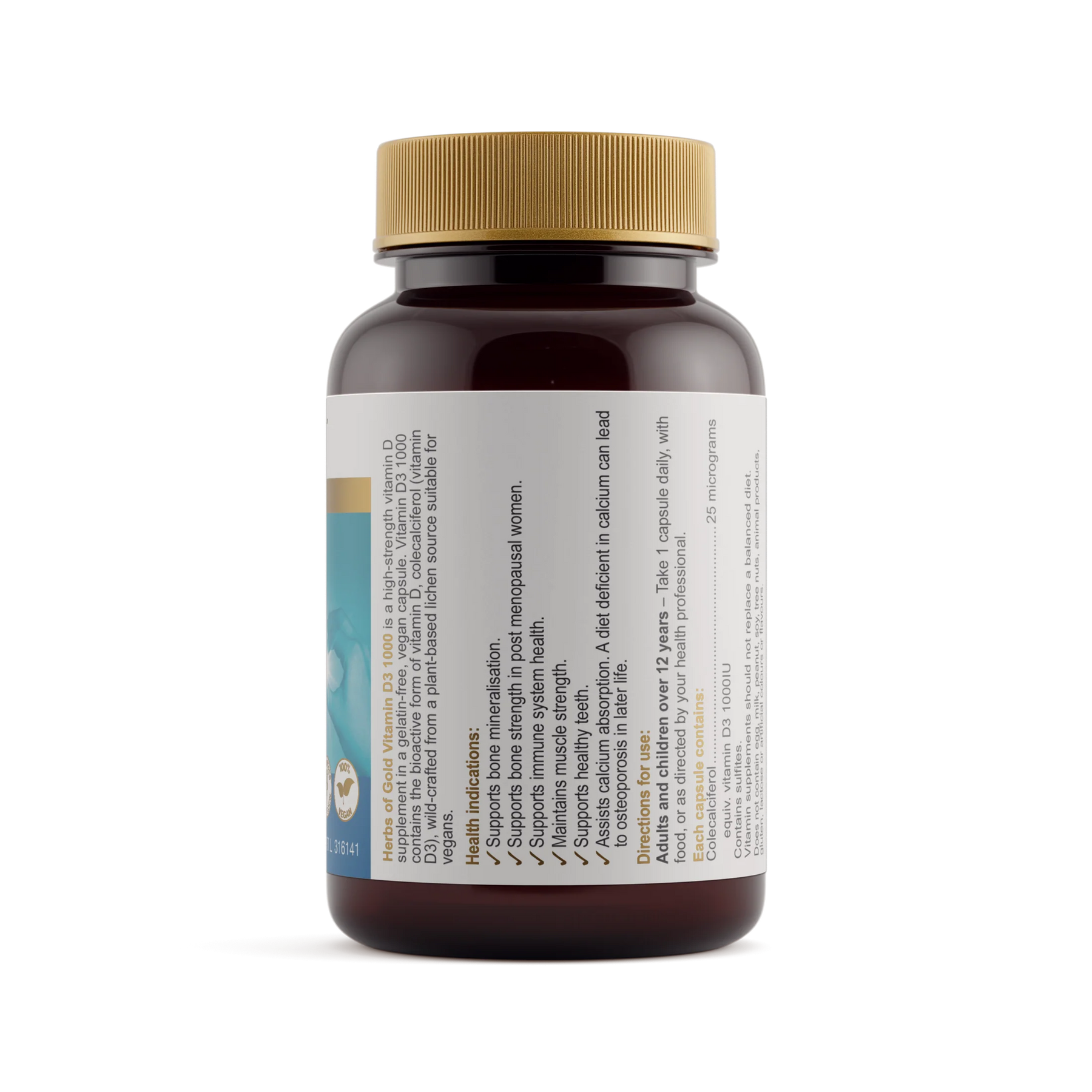 Herbs of Gold Vitamin D3 1000