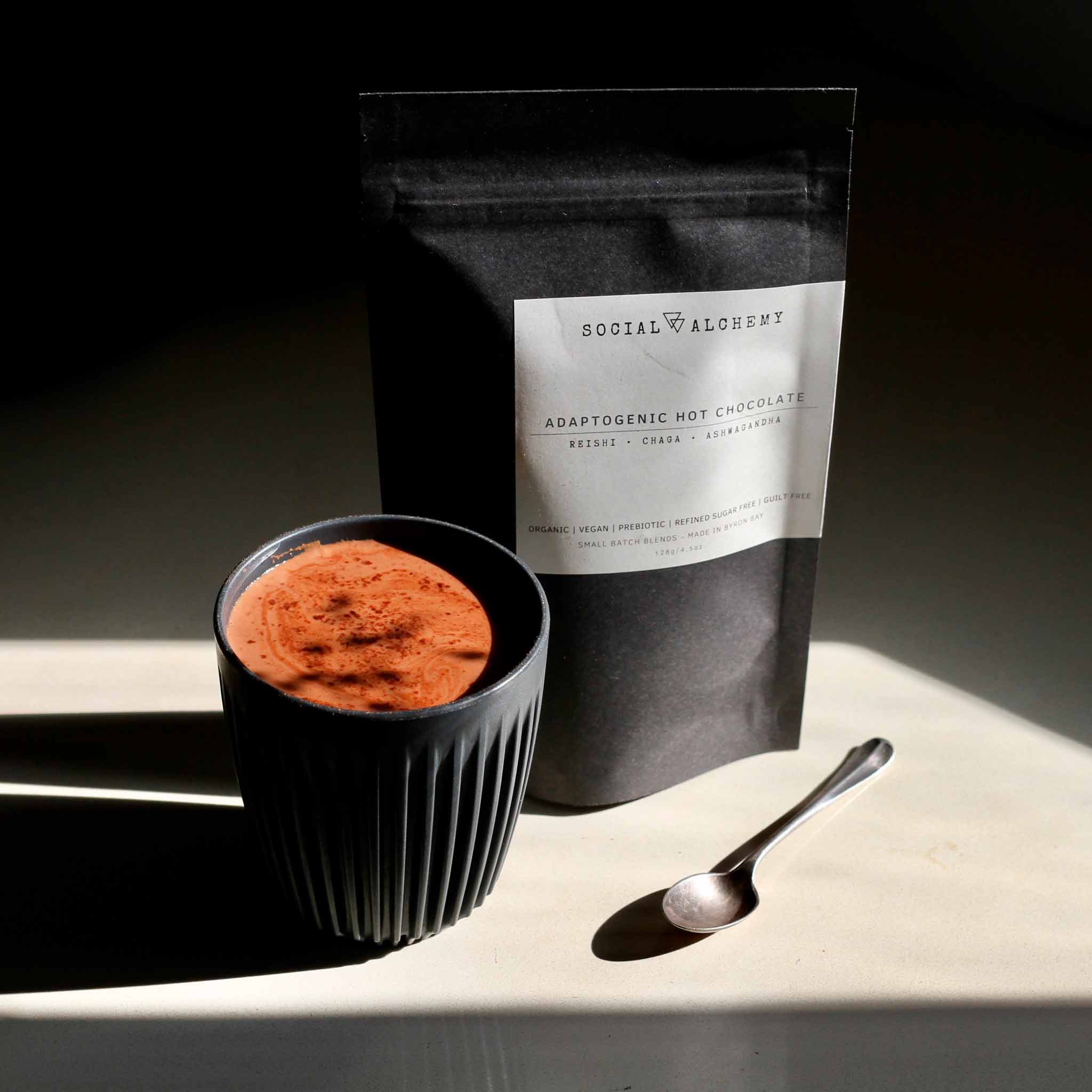 Mind Adaptogenic Hot Chocolate | Night-Time Sleep Drink With Reishi, Ashwagandha, Magnesium & Functional Mushrooms For Calm, Relaxation & Stress Relief | Low-Calorie Cocoa | 300g (30 Servings - View #6