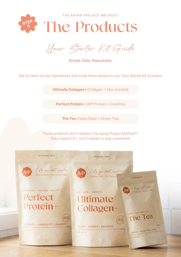 The Aging Project Starter Kit (Ultimate Collagen+ + Perfect Protein+ + The Tea)