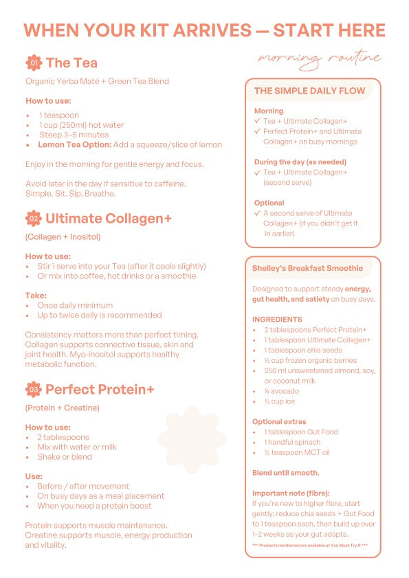 The Aging Project Starter Kit (Ultimate Collagen+ + Perfect Protein+ + The Tea)