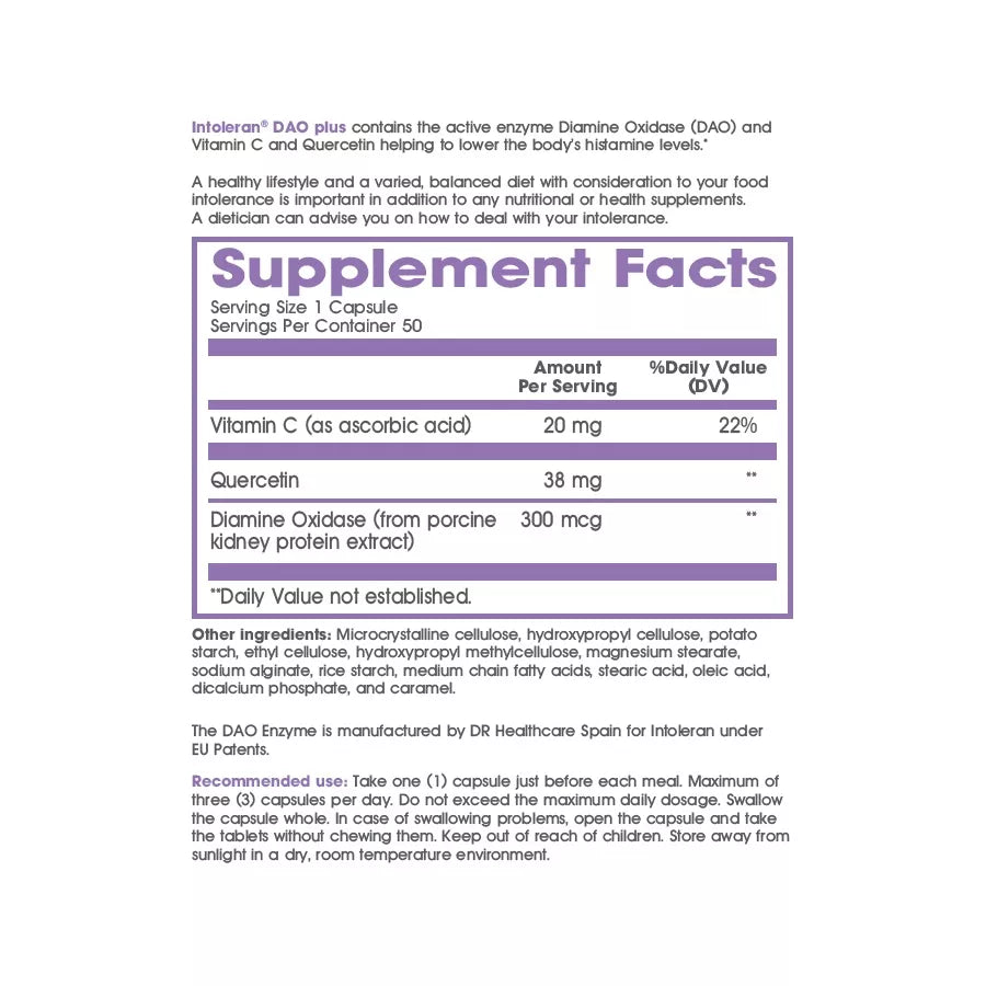 DAO Plus (50 tablets)