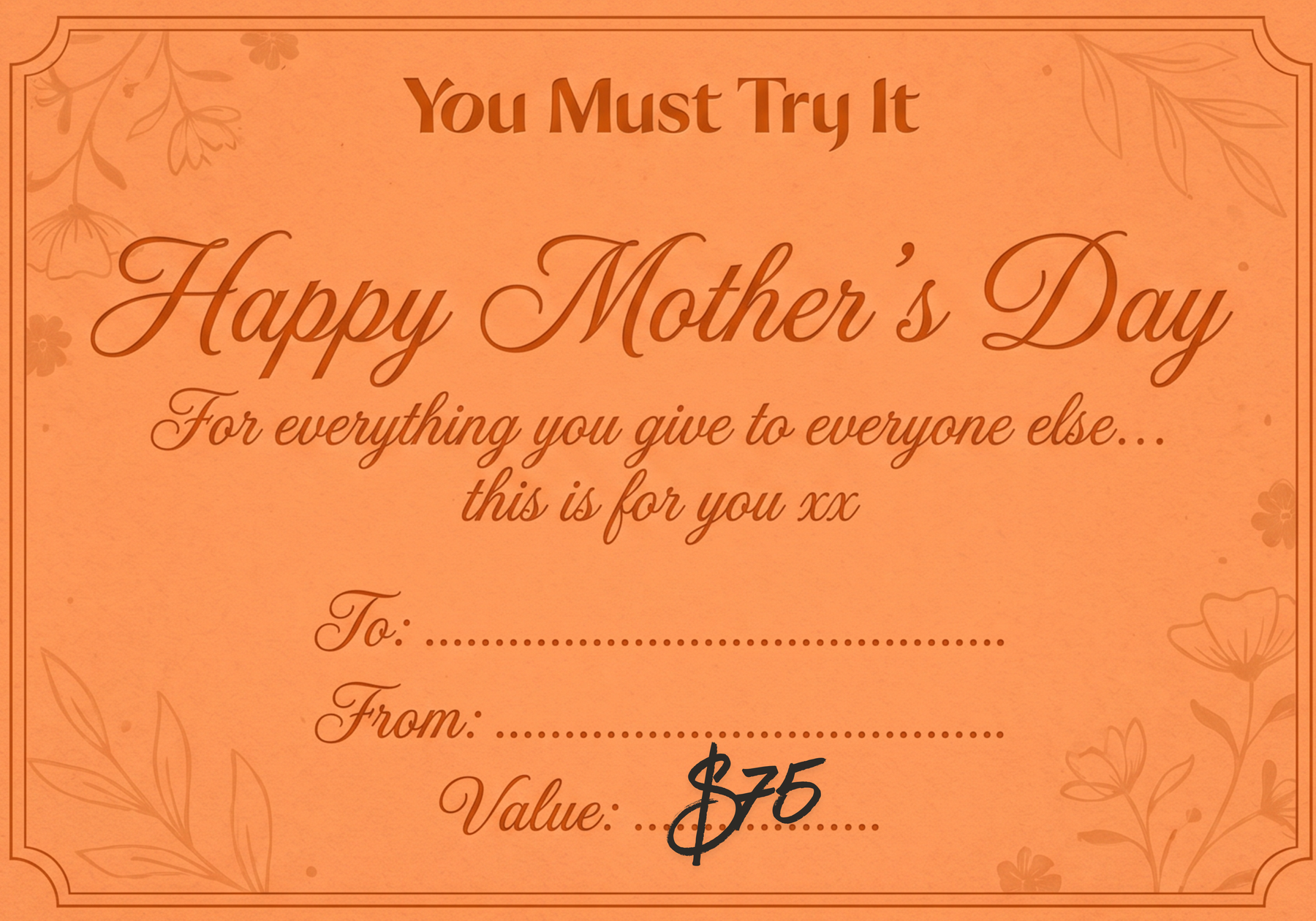 Mothers Day Gift Card