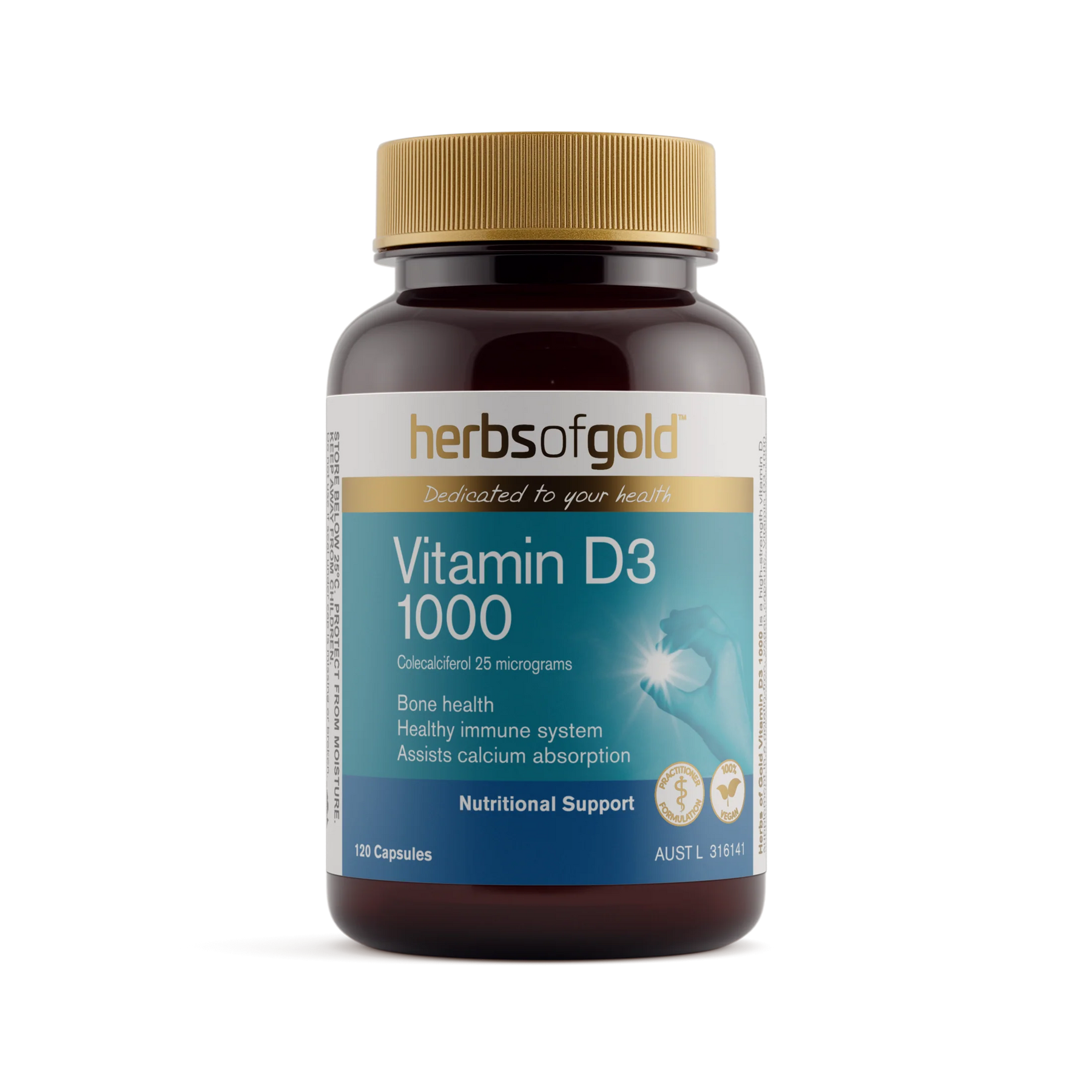 Herbs of Gold Vitamin D3 1000
