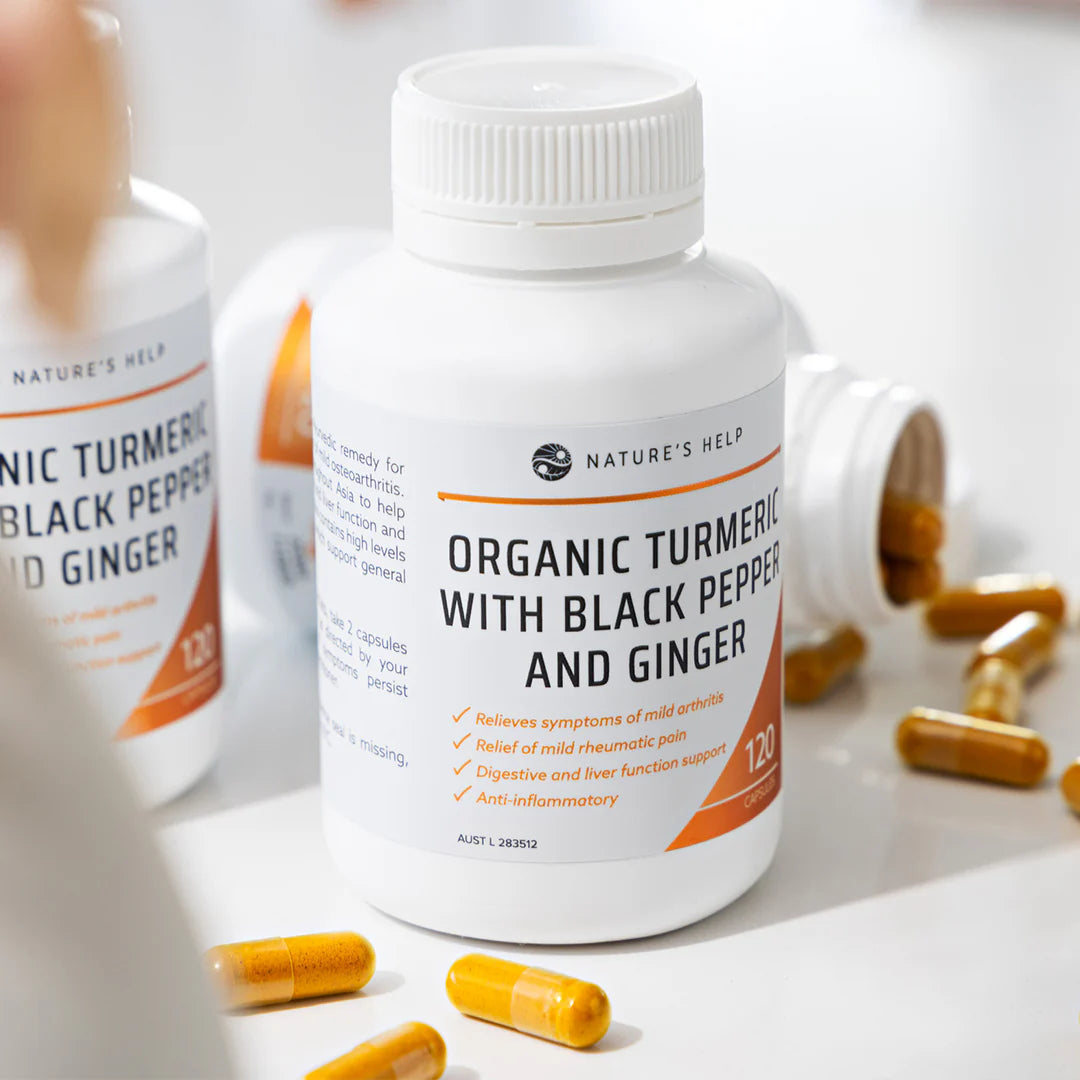 Turmeric Capsules with Black Pepper & Ginger