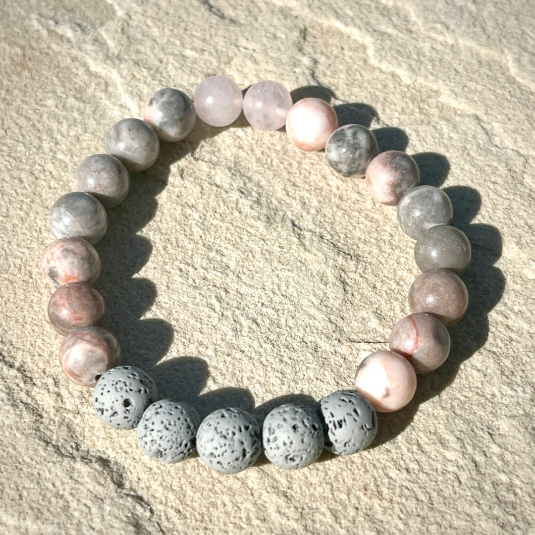 Lava Bracelet & Love Essential Oil Pack