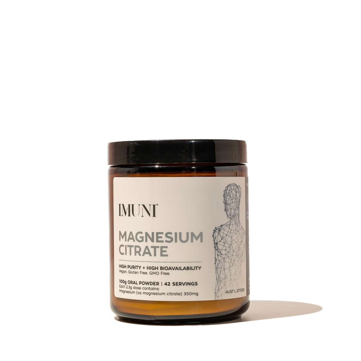IMUNI Magnesium Citrate - 100g Powder